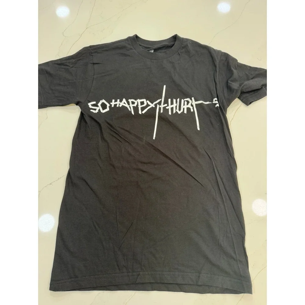 Medium Very Rare Bryan Adams so happy it hurts concert Black T-Shirt small